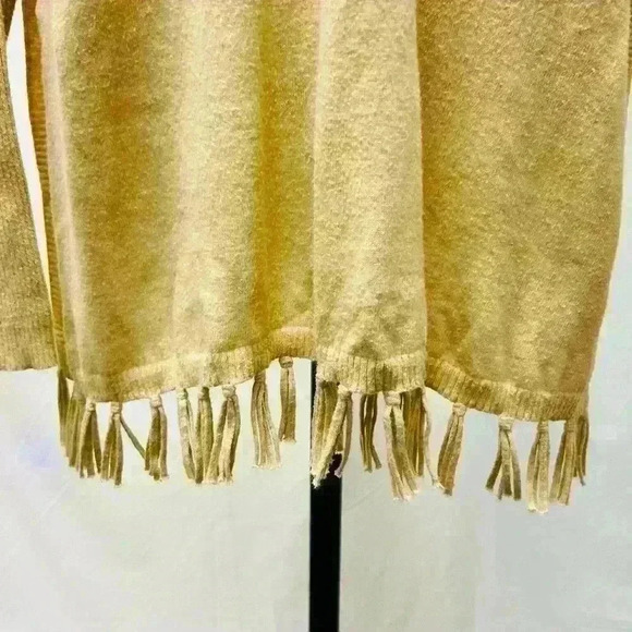 Lilly Pulitzer Ramona Gold Fringe Sweater Size Medium - Picture 8 of 15